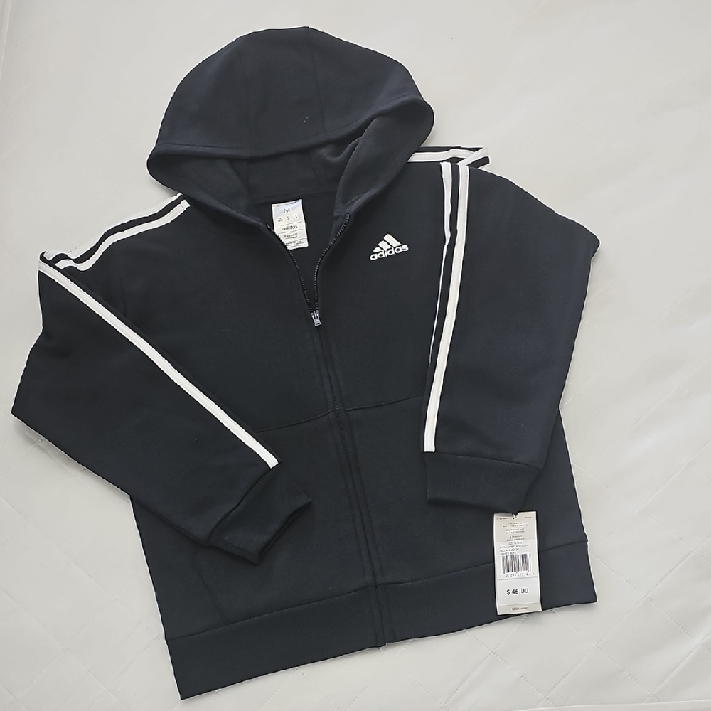 Adidas Black Hoddies Boys. Size Medium